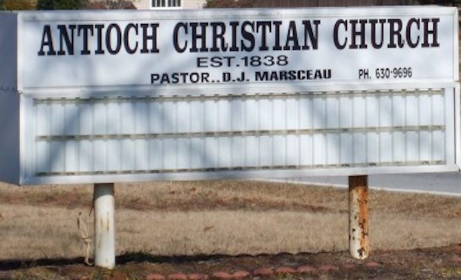 The church's sign.